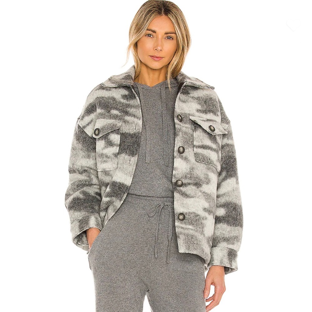 NWT Allsaints Fenix Jacket in Grey Marl Size 6